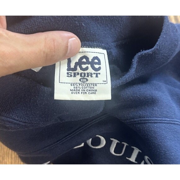 Vintage St. Louis Rams NFC Lee Sports Embroidered Crewneck Sweatshirt - Picture 4 of 4